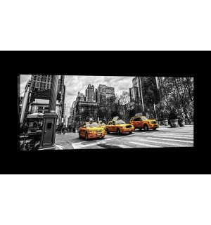 Quadro su tela: New York (Taxi) - 145x45 cm