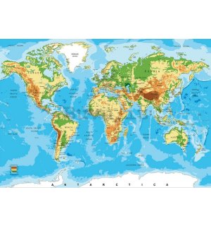 Quadro su tela: Mappa del mondo (3) - 75x100 cm