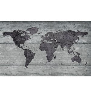 Quadro su tela: Mappa del mondo artistica (4) - 75x100 cm