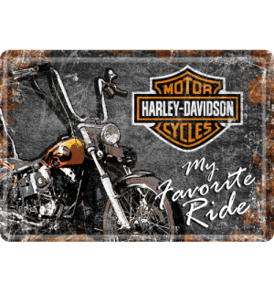 Cartolina in latta - Harley-Davidson My Favourite Ride