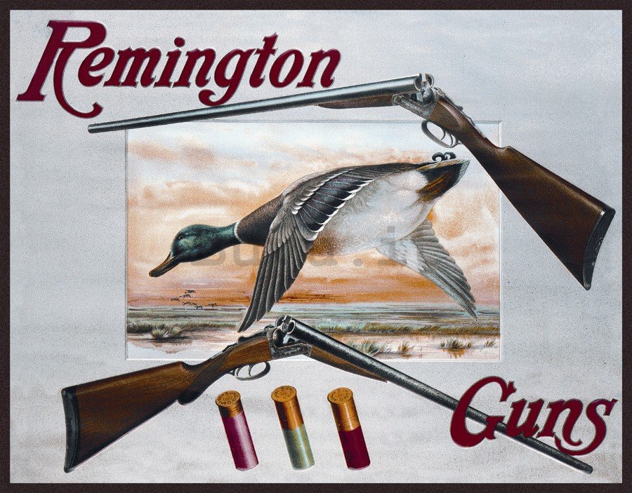Targa in latta - Remington Guns
