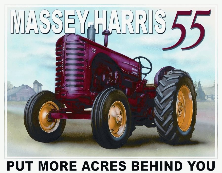 Targa in latta - Massey-Harris 55