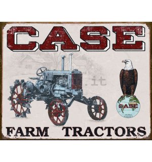 Targa in latta - Case Tractor (CC High)