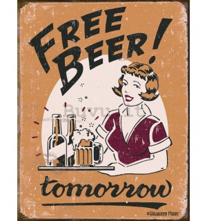 Targa in latta - Free Beer! Tomorrow (girl)