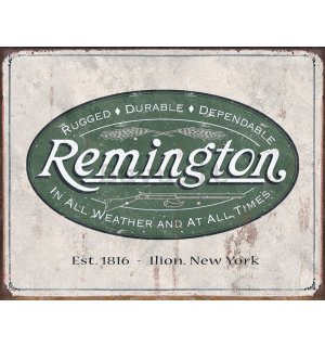 Targa in latta - Remington r. 1816