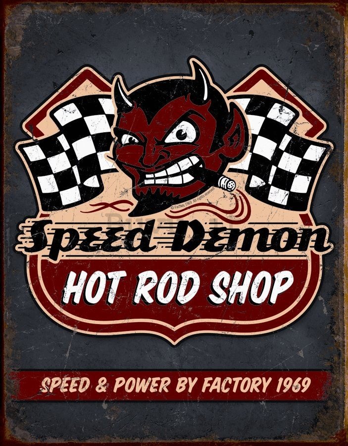 Targa in latta - Speed Demon (Hot Rod Shop)