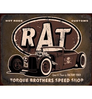 Targa in latta - Hot Rod (RAT)