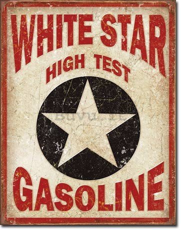 Targa in latta - White Star Gasoline