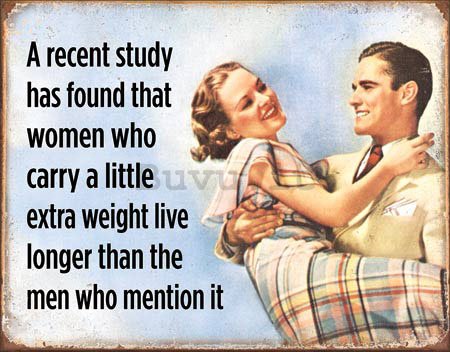 Targa in latta - Women Live Longer
