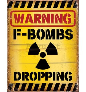 Targa in latta - Warning F-Bombs