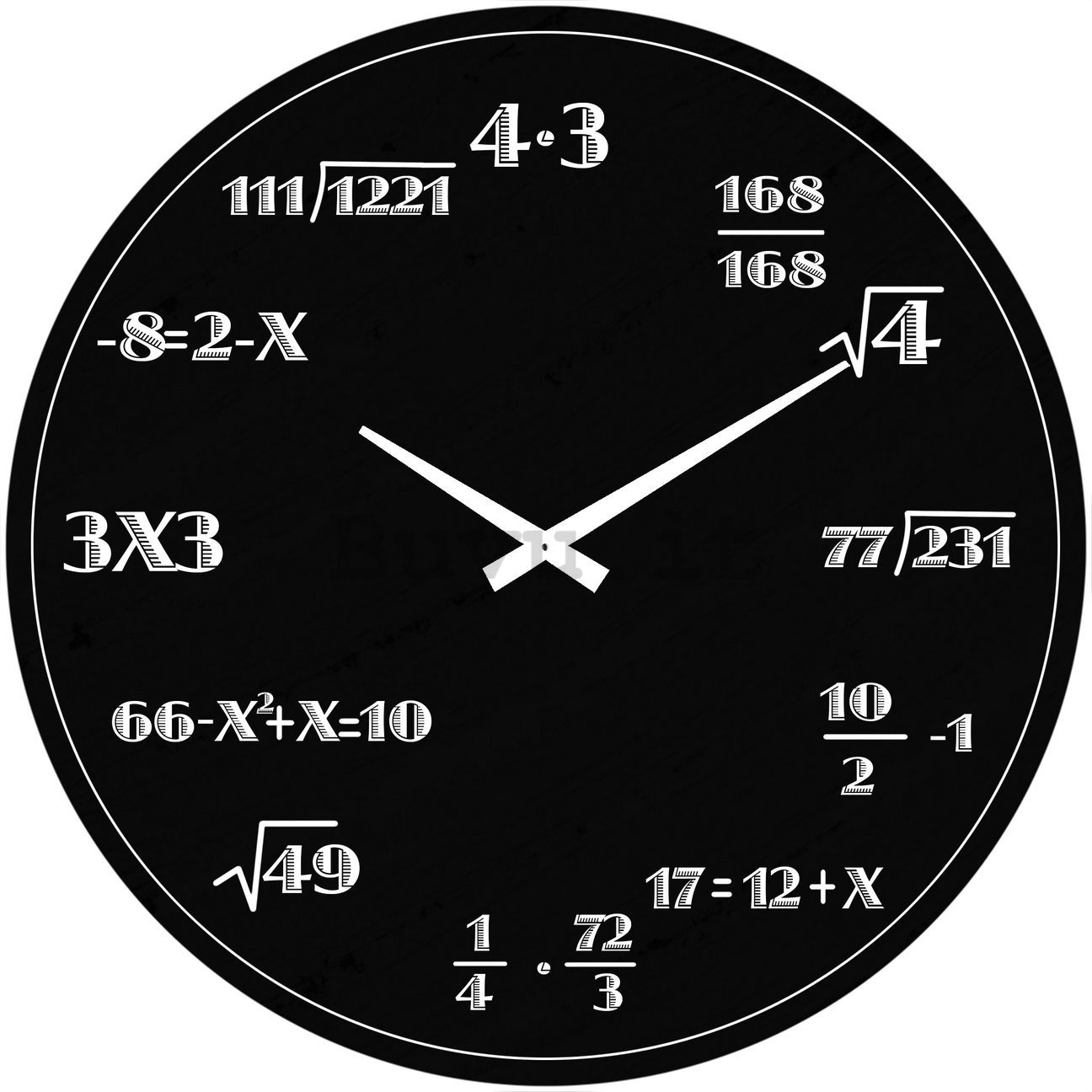 Orologio da parete in vetro - Matematica (3)