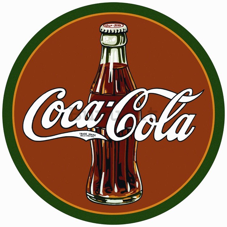 Targa in latta - Coca-Cola (logo classico)