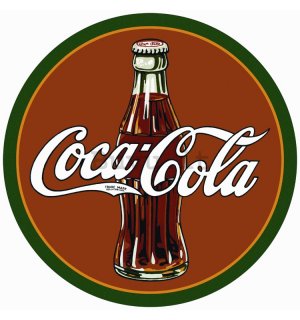 Targa in latta - Coca-Cola (logo classico)