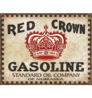 Targa in latta - Red Crown Gasoline