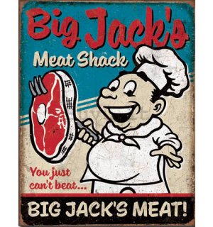 Targa in latta - Big Jack's Meat Shack