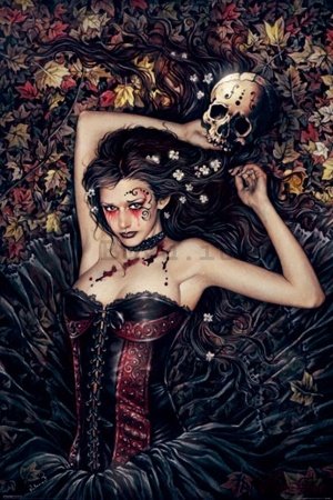 Poster - Skull girl