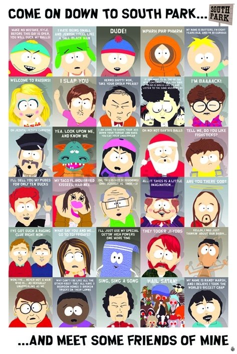 Poster - South Park Quotes (1)