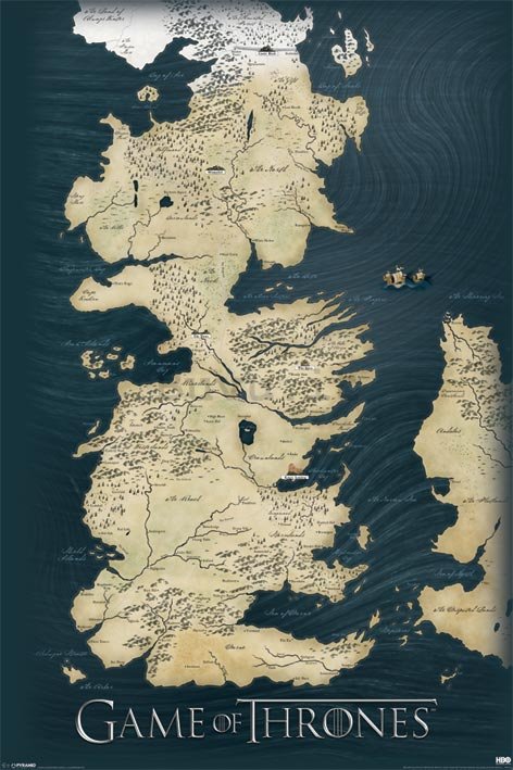 Poster - Game Of Thrones (mappa)