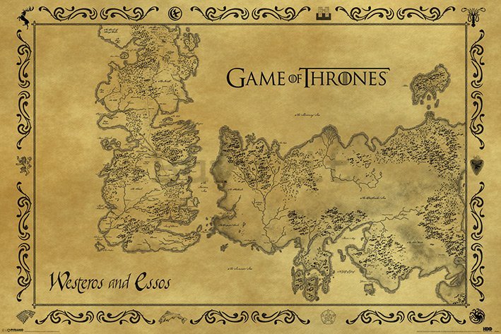 Poster - Game of Thrones (mappa antica)