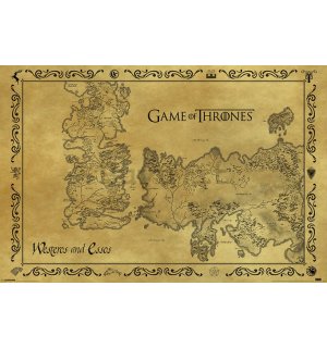 Poster - Game of Thrones (mappa antica)