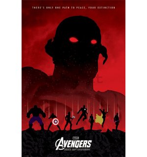 Poster - Avengers Age of Ultron (rosso)