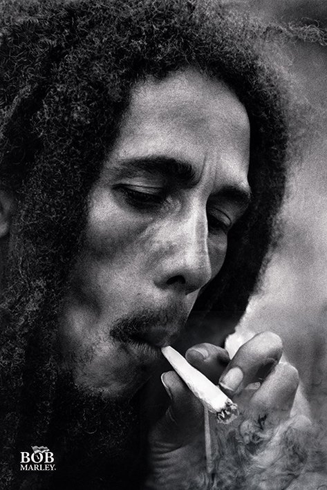 Poster - Bob Marley (smoke)