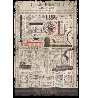 Poster - Game of Thrones (infografica)