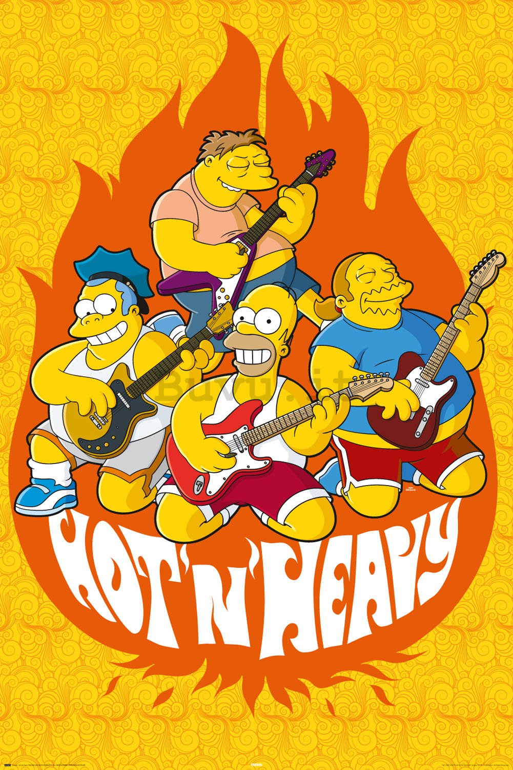 Poster - Simpsons hot and heavy