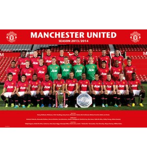 Poster - Manchester United (Team foto 13/14)