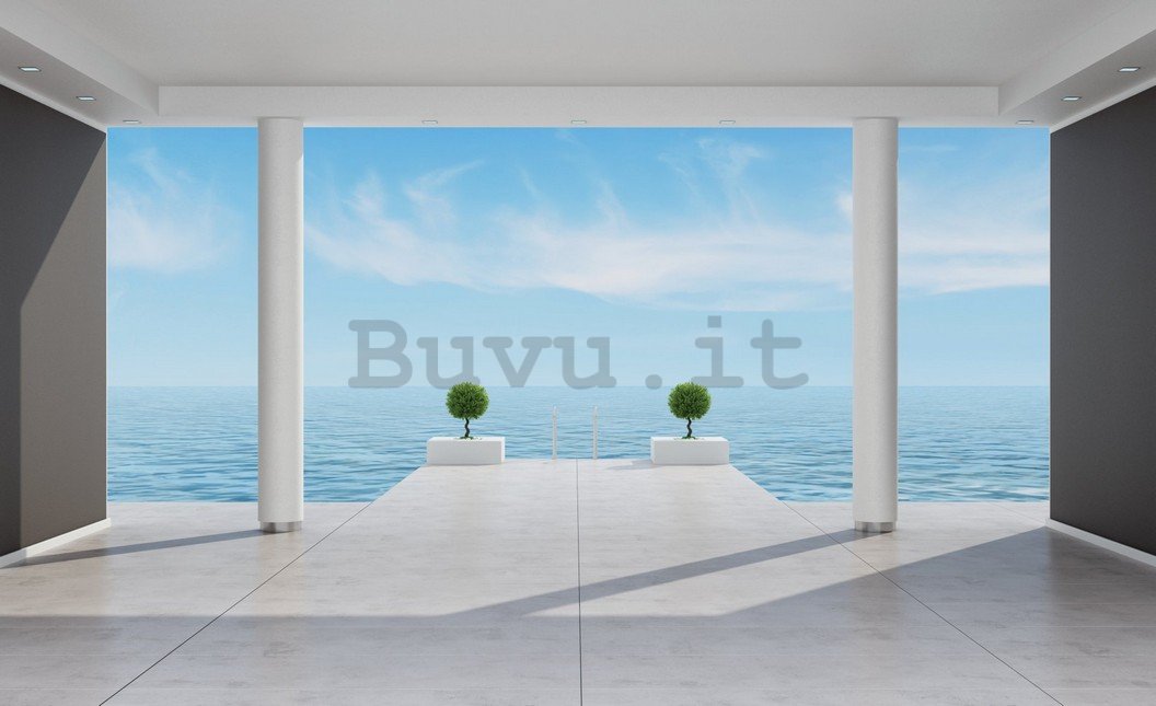 Fotomurale: Vista sul mare (terrazza) - 254x368 cm
