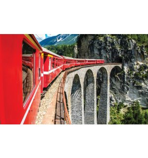Fotomurale: Treno di montagna - 254x368 cm