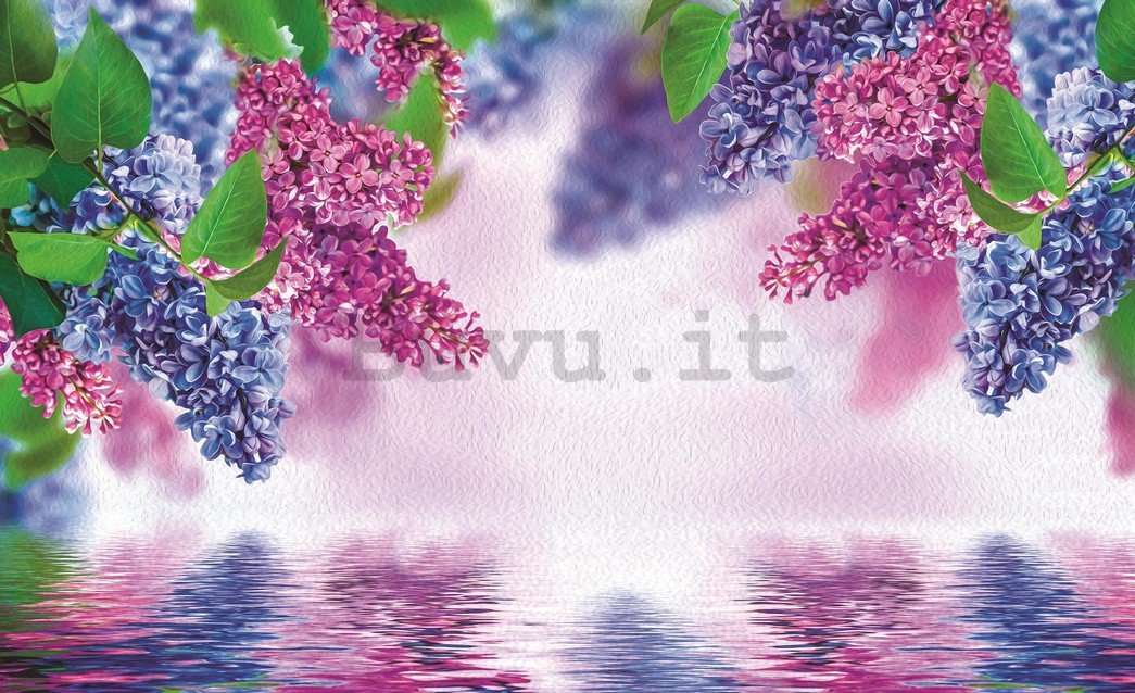 Fotomurale: Riflesso di fiori - 254x368 cm