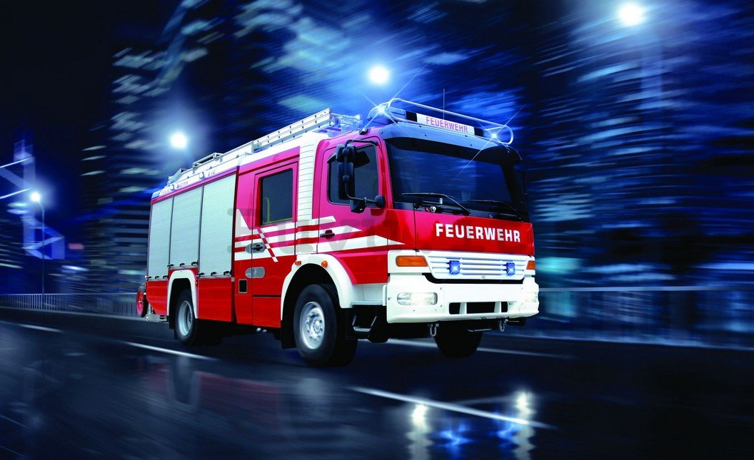 Fotomurale: Camion dei pompieri - 254x368 cm