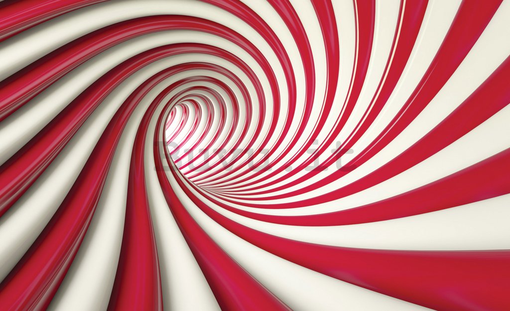 Fotomurale: Spirale rossa - 254x368 cm