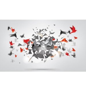 Fotomurale: Origami birds (1) - 254x368 cm