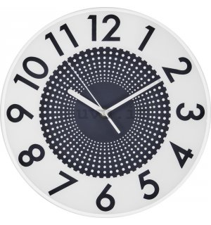 Orologio da parete: Infinito a puntini (grigio) - 30 cm