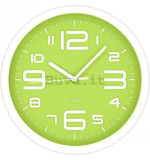 Orologio da parete: Bianco-verde (2) - 40 cm