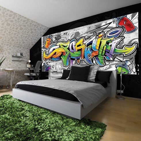 Fotomurale: Graffiti colorati - 104x250 cm