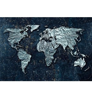 Fotomurale: Mappa moderna del mondo - 254x368 cm
