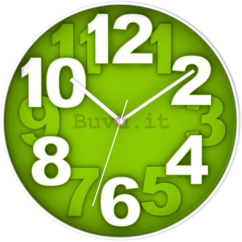 Orologio da parete: Verde (1) - 30 cm