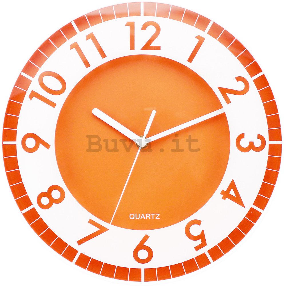 Orologio da parete: Moderno (arancione) - 30 cm