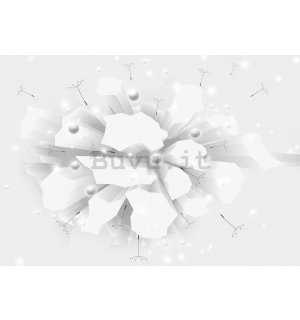 Fotomurale: Astrazione bianca (3) - 184x254 cm