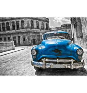 Fotomurale: Auto d'epoca americana (blu) - 184x254 cm