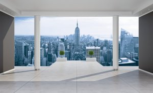 Fotomurale: Vista di Manhattan (Terrazza) - 184x254 cm