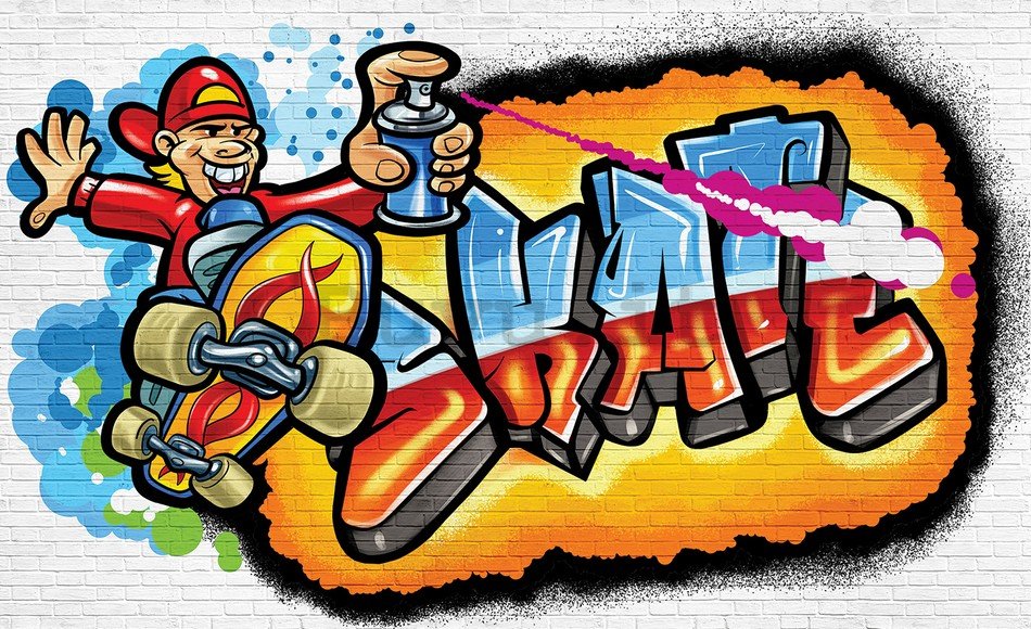 Fotomurale: Skate graffiti - 184x254 cm