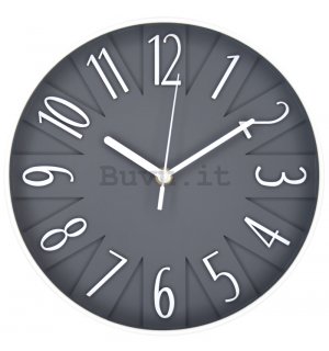 Orologio da parete: Design (grigio) - 25 cm