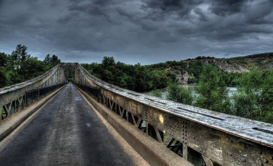Fotomurale: Prima della tempesta (ponte) - 254x368 cm