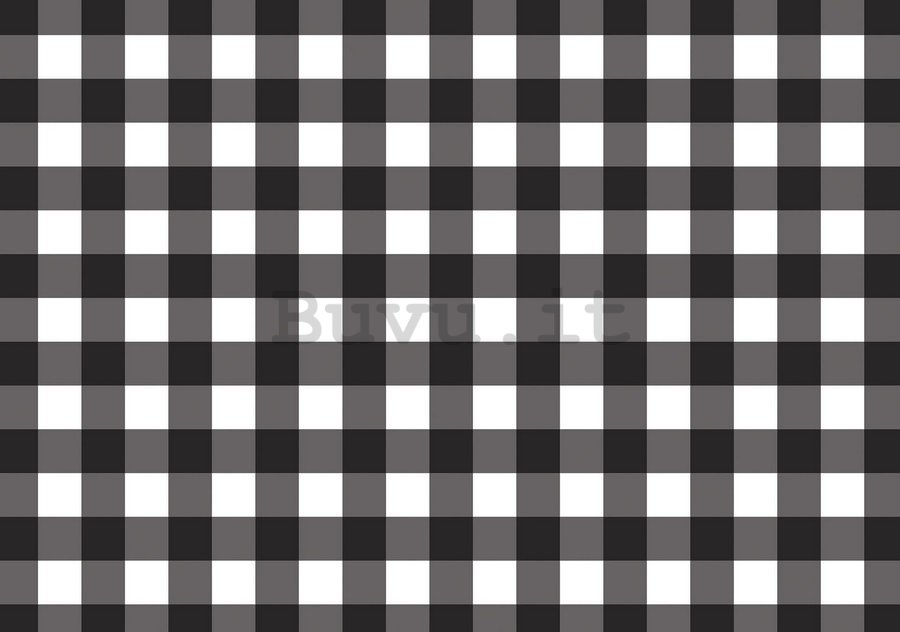 Fotomurale: Quadrati bianchi e neri - 184x254 cm