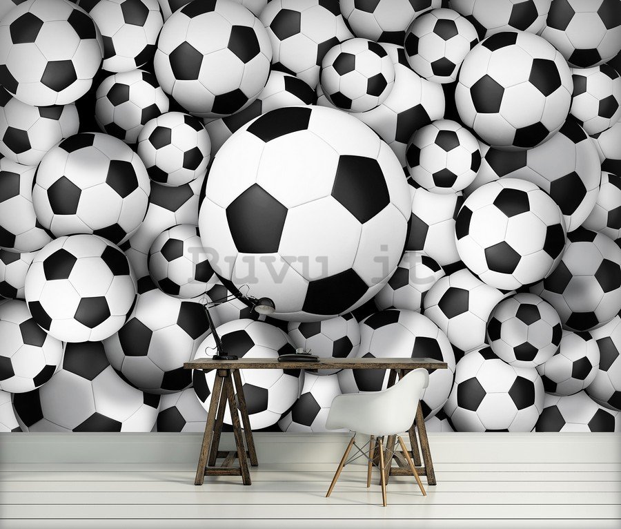 Fotomurale: Palloni da calcio (2) - 254x368 cm