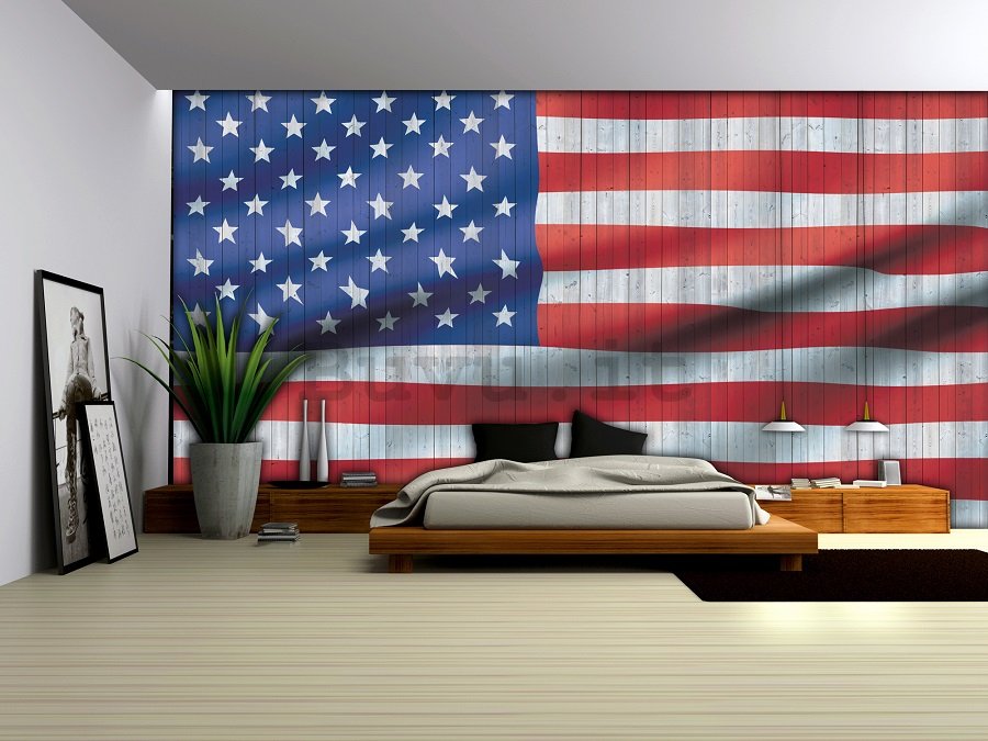 Fotomurale: Bandiera USA (2) - 184x254 cm